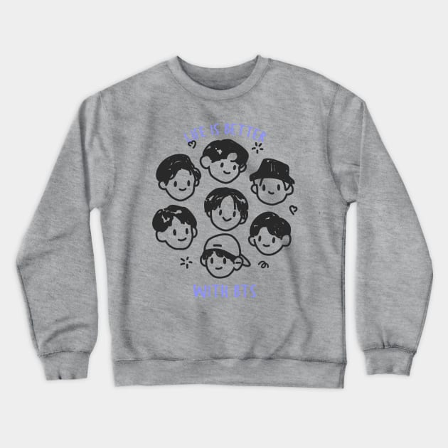 BTS Crewneck Sweatshirt by myprintshop